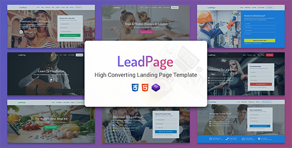 LeadPage - Multipurpose Marketing HTML Landing Page Template