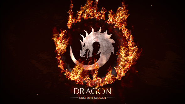 Circle Fire Logo | After Effects Template alt
