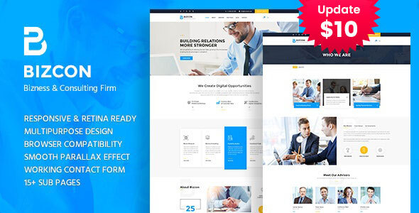 Bizcon - Business Consulting and Professional Services HTML Template