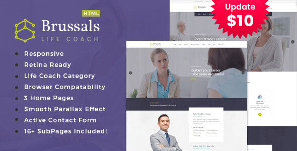 Brussals - Personal Development Coach HTML Template