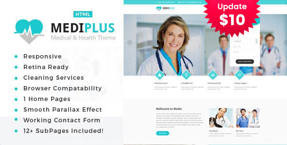 Mediplus - Health And Medical HTML Template