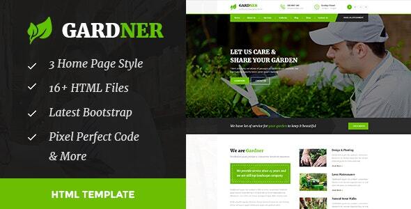 Gardener - Gardening and Landscaping HTML Template