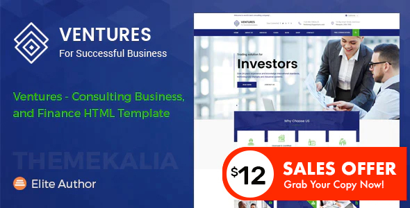 Ventures - Consulting Business and Finance HTML Template