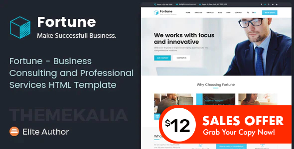 Fortune - Business Consulting and Professional Services HTML Template