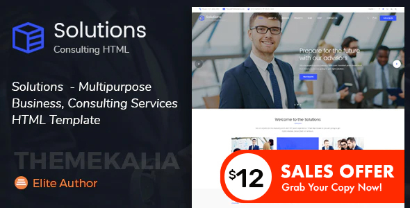 Solutions - Multipurpose Business Consulting Services HTML Template