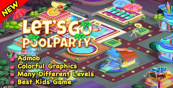 Best Pool Party Game For Kids + Ready For Publish + Android Studio