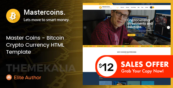 Master Coins - Bitcoin Crypto Currency HTML Template