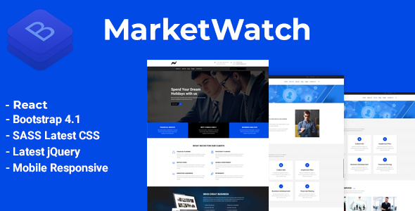MarketWatch - Corporate Finance React Template