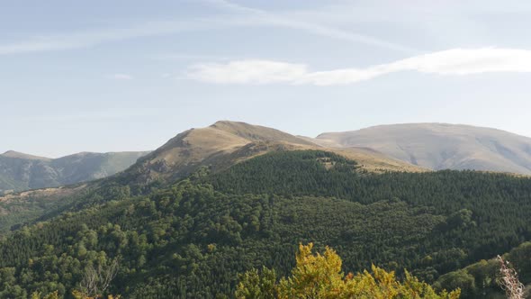 Famous peak of Midzor by the day 4K 2160p 30fps UltraHD footage - Mountain ranges and beautiful natu