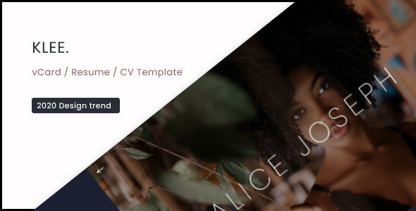 Klee - vCard / Resume / CV Template