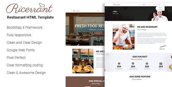 Ricery - Restaurant HTML Template