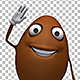 Chocolate Easter Egg 3d Character - Hello Waving (3-Pack) - VideoHive Item for Sale