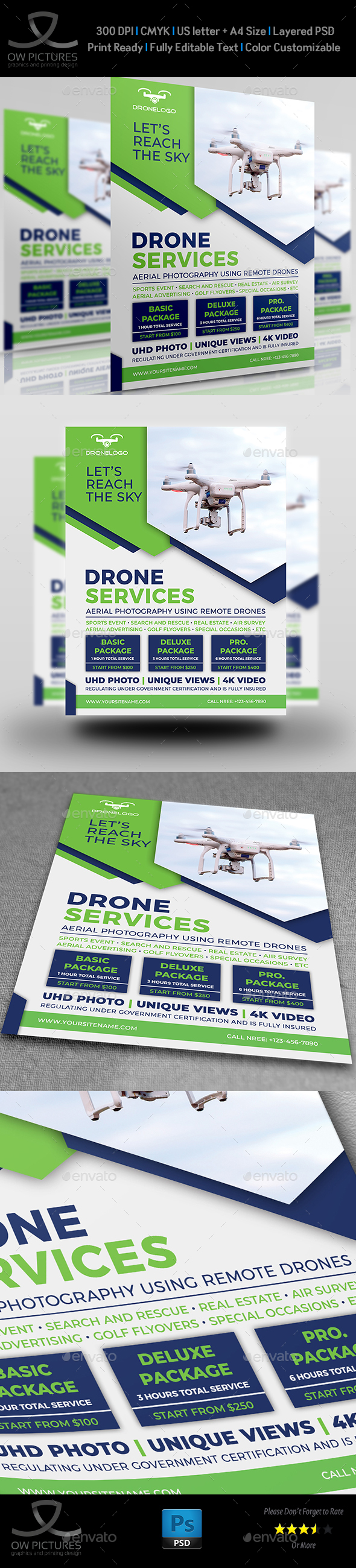 Drone Services Flyer Template