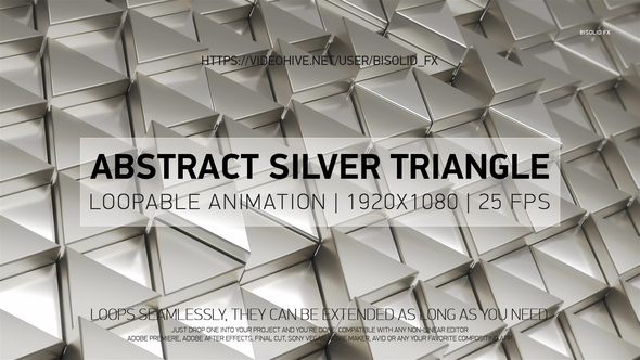 Abstract Silver Triangle Background