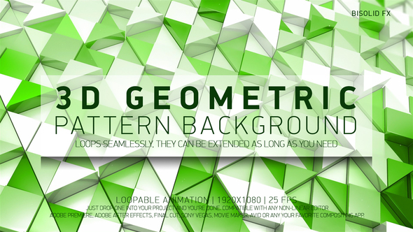 3D Geometric Pattern Background