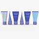 07_Blue Cosmetic Cream Tubes - 3DOcean Item for Sale