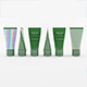 13_ Green Cosmetic Cream Tubes - 3DOcean Item for Sale