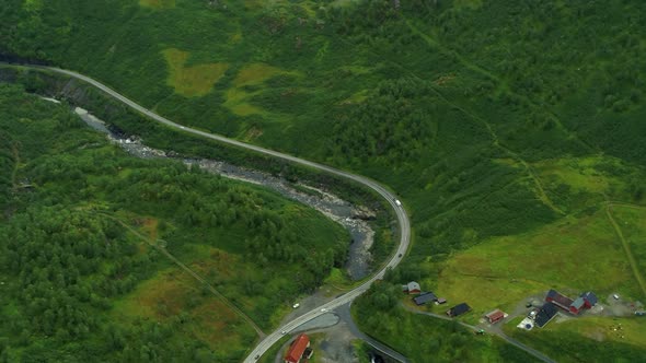 Flying Over Beautiful Norwegian Nature, Drone Stock Footage By Drone Rune