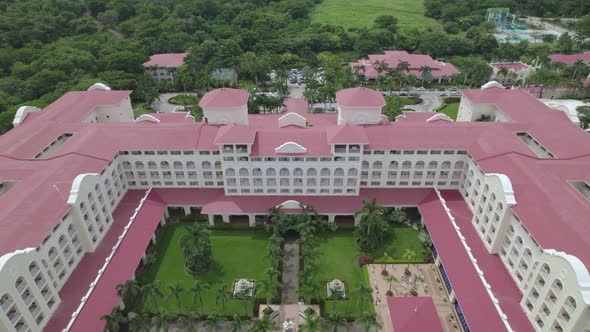 Hotel at the tropical beach