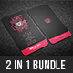 2 in 1 Business Card Bundle - GraphicRiver Item for Sale