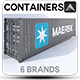 Shipping Containers 3D - 3DOcean Item for Sale