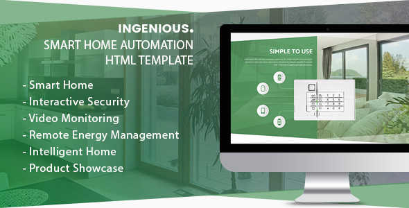 Ingenious - Smart Home Automation HTML Template