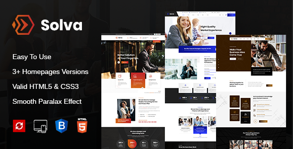 Solva - Consulting Business HTML Template