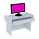 Low poly Computer with Table - 3DOcean Item for Sale
