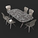 Table Chair Set - 3DOcean Item for Sale
