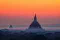 Ancient Buddhist Temples of Bagan Kingdom at sunrise. Myanmar (Burma) - PhotoDune Item for Sale