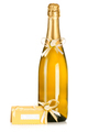 Corked bottle of champagne with wedding decoration - PhotoDune Item for Sale