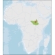 Republic of South Sudan Location on Africa Map - GraphicRiver Item for Sale