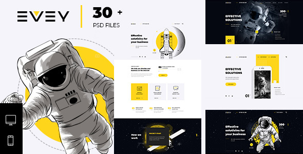 Evey — Portfolio Creative Agency  PSD Template