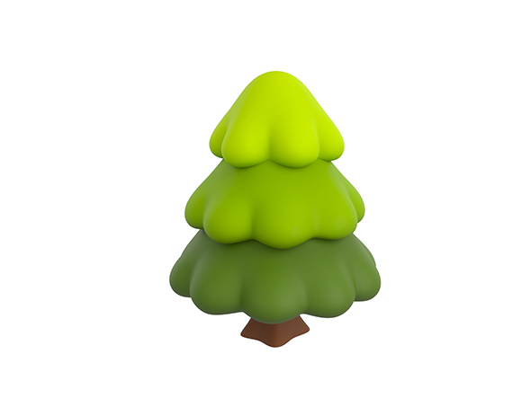 Cartoon Pine Tree