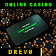 Casino Online Games App/ Poker Champions/ Online Roulette Intro/ Slot Machine/ Money Win/ Smartphone - VideoHive Item for Sale
