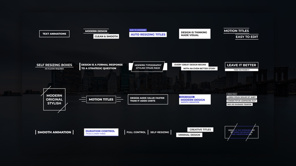 Clean Modern Titles alt