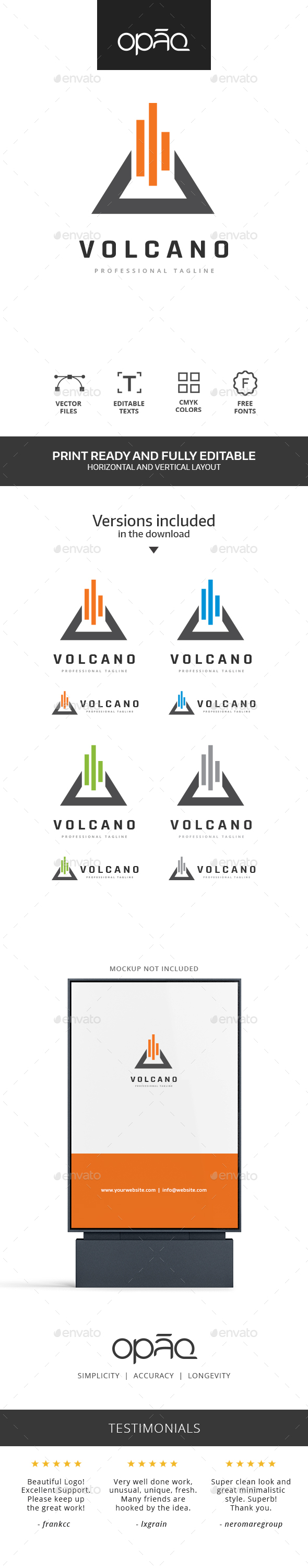 Triangle Volcano Logo
