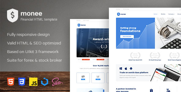 Monee - Forex and Stock Broker HTML Template