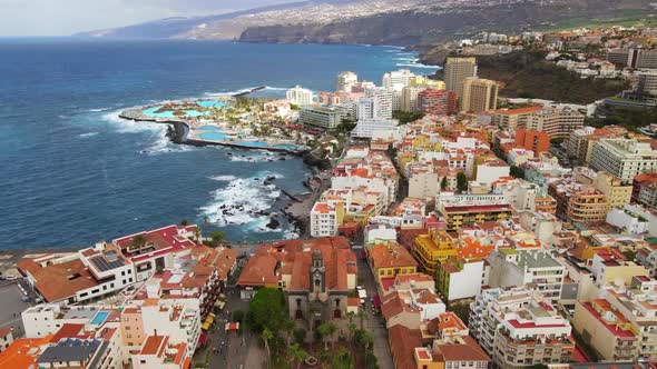 Puerto de la Cruz in Tenerife, Spain