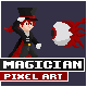 Magician Pixel Art - GraphicRiver Item for Sale
