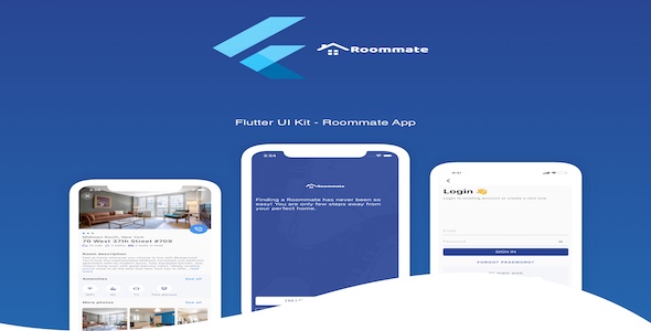 Flutter Find Roommate App UI