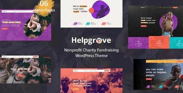 Helpgrove – Charity & Nonprofit WordPress Theme Preview