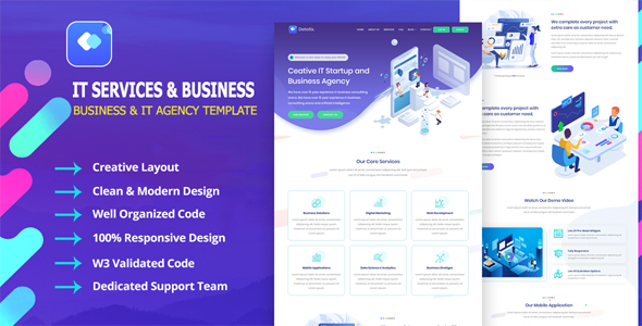 Detotrix - IT Startup Agency & Business Template