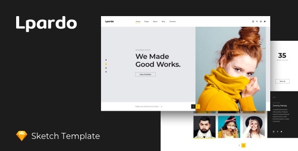 Lpardo — Creative Agency Sketch Template