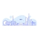 Tokyo Skyline Japan City Buildings Vector Linear - GraphicRiver Item for Sale