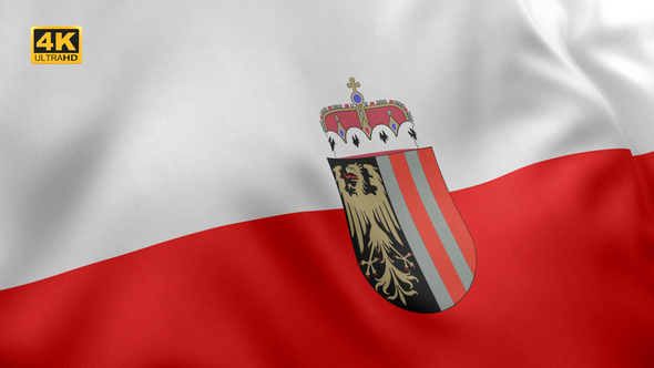 Upper Austria Flag - 4K