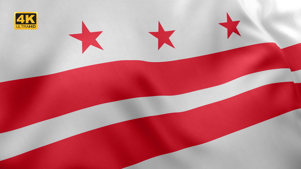 Washington DC City Flag - 4K