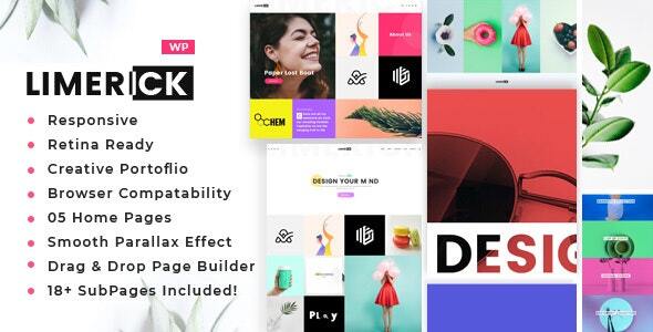 Limerick – A Colorful and Modern Multipurpose Portfolio Theme