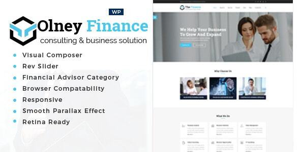 Olney Finance -Business Consulting WordPress Theme