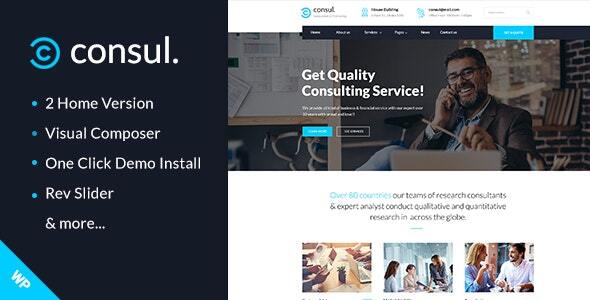 Consul -  Professional Services WordPress Theme